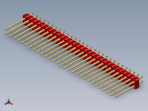 彩色公头100mil（2.54mm）系列-DS1021_red_2x29p_100mil_Type5_rev1.0