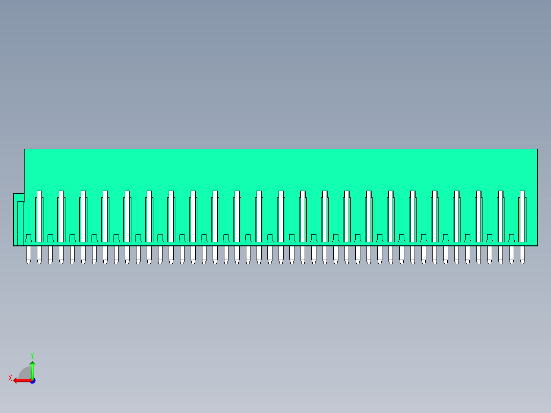 DEGSON 2EDG 系列 5.0mm 可插拔接线端子组-2EDGVTC-5.0-46P-14-00AH后视图