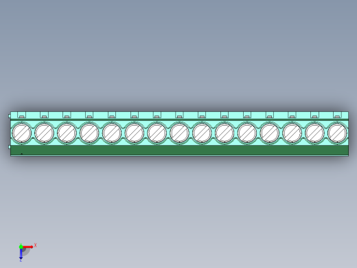 DEGSON DG636 系列 6.357.629.52mm 接线端子-DG636-6.35-15P-14-00AH俯视缩略图