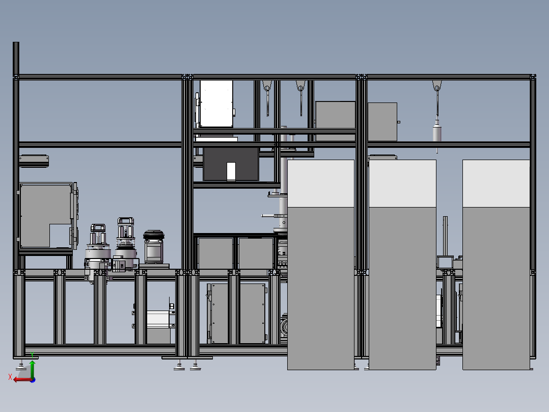 离合器自动组装机后视图