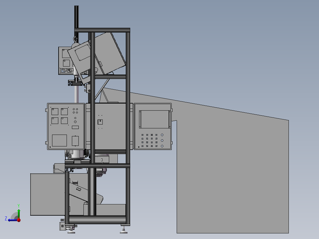离合器自动组装机右视图