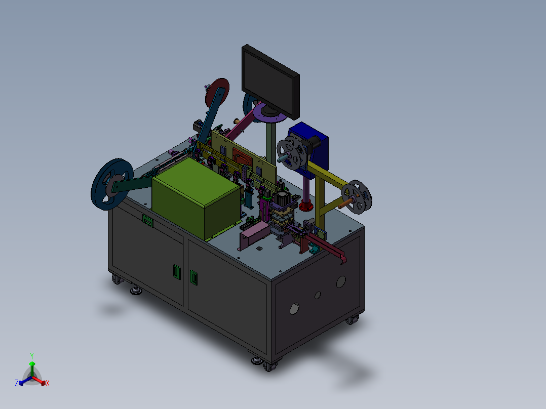 手机端子裁切折弯CCD视觉检测包装机