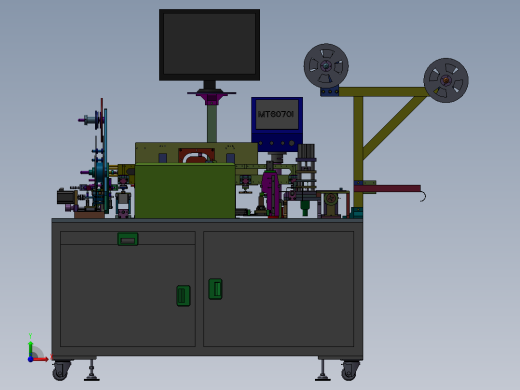 手机端子裁切折弯CCD视觉检测包装机前视缩略图