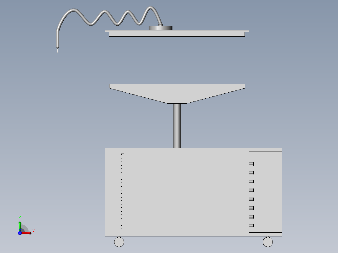 石油开采用废液回收装置前视图