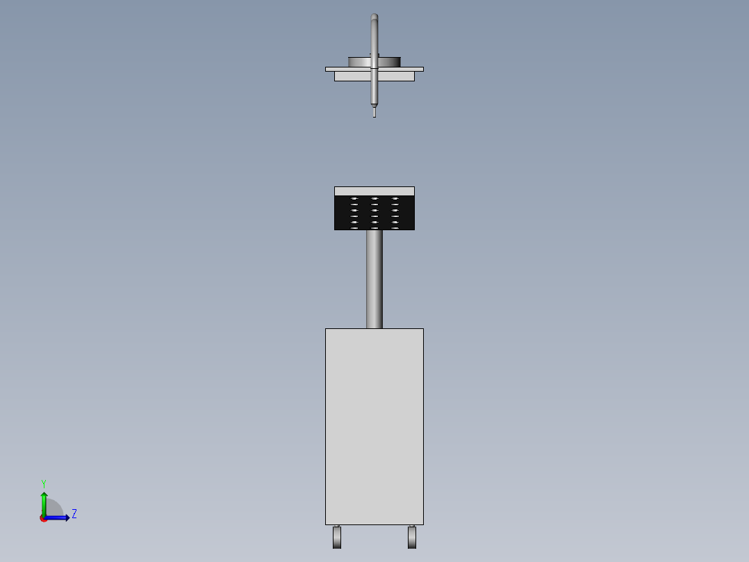 石油开采用废液回收装置左视图