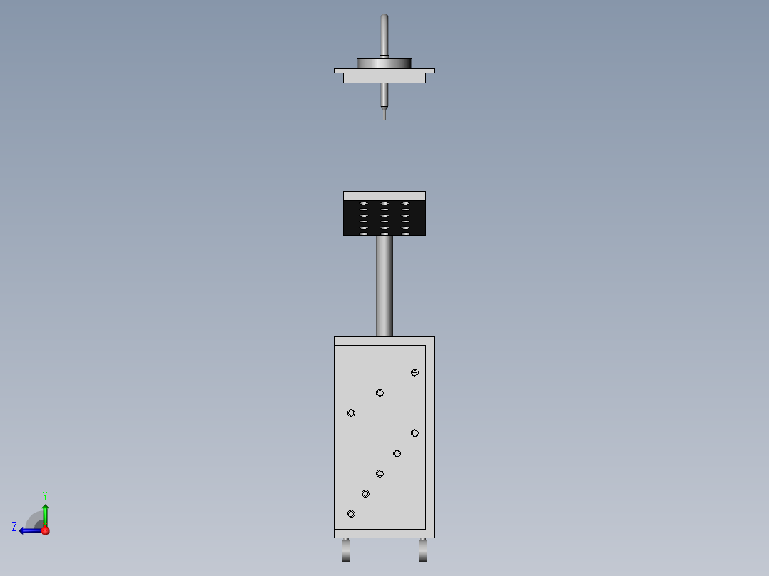 石油开采用废液回收装置右视图