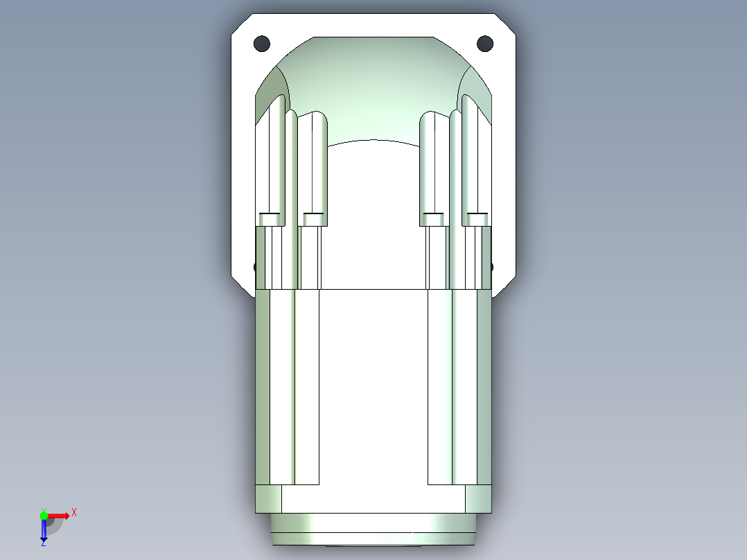 直齿孔ZPLX142-L2 35-114.3-200-M12.stp俯视图