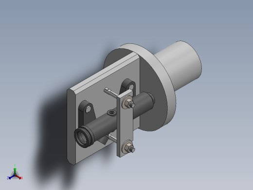 汽车刹车泵壳体工艺及车右端面夹具【含三维】正等轴测缩略图