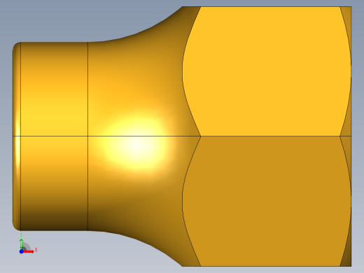 扩口式工业通用硬管接头Long Forged Nut 14FL-6前视缩略图