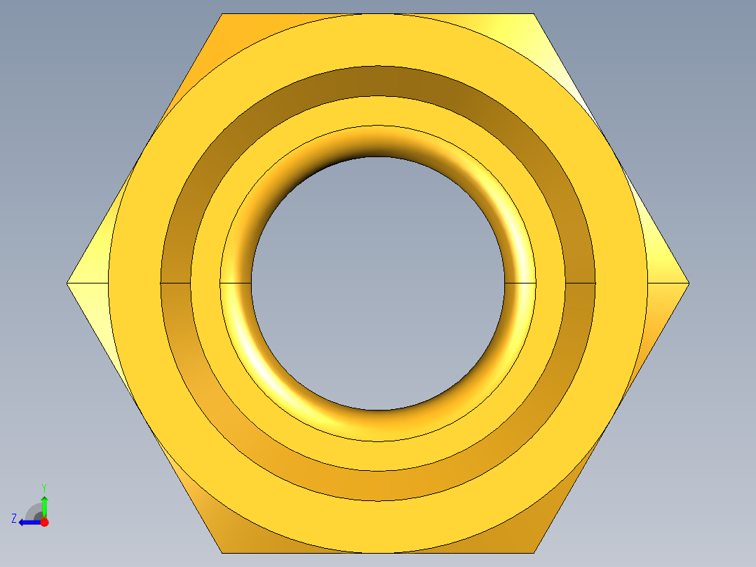 扩口式工业通用硬管接头Long Forged Nut 14FL-6右视图