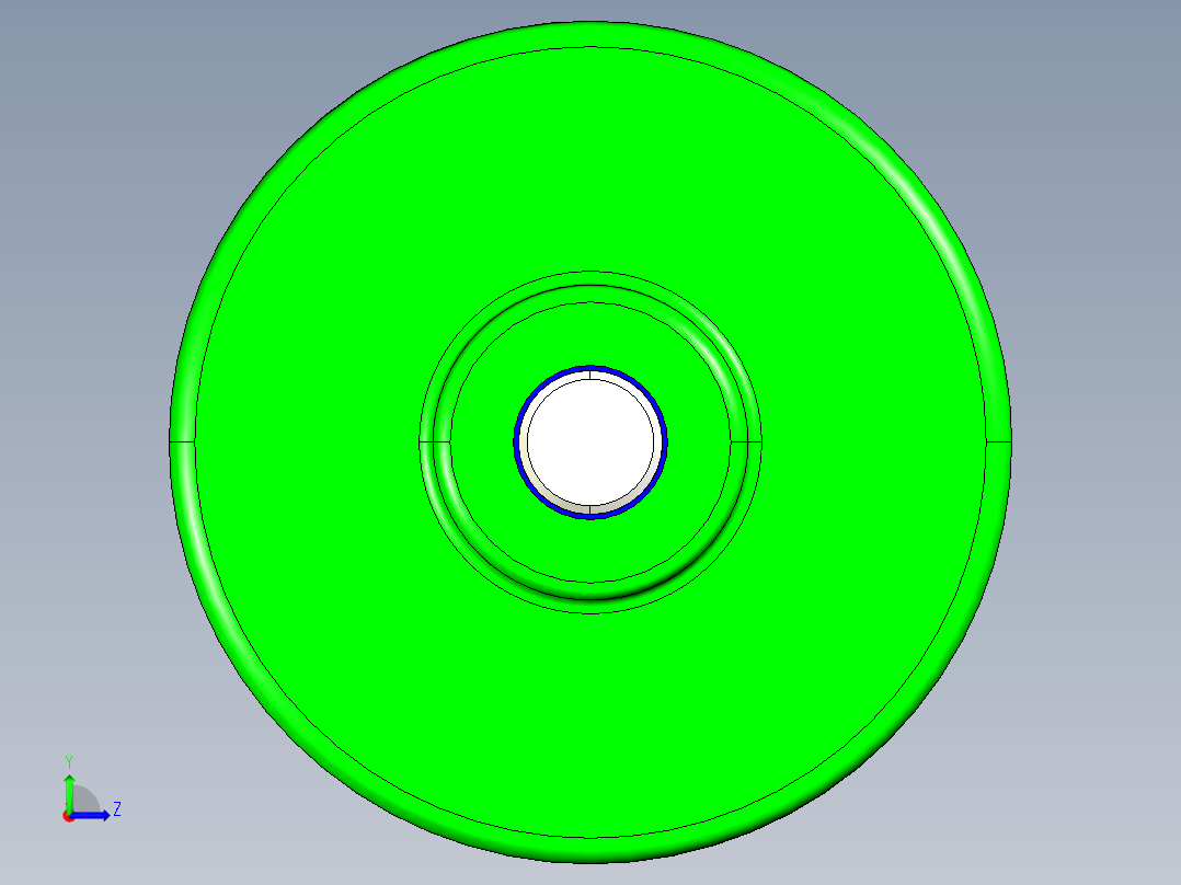 多片式离合器左视图