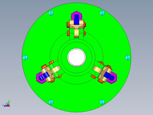 多片式离合器右视缩略图