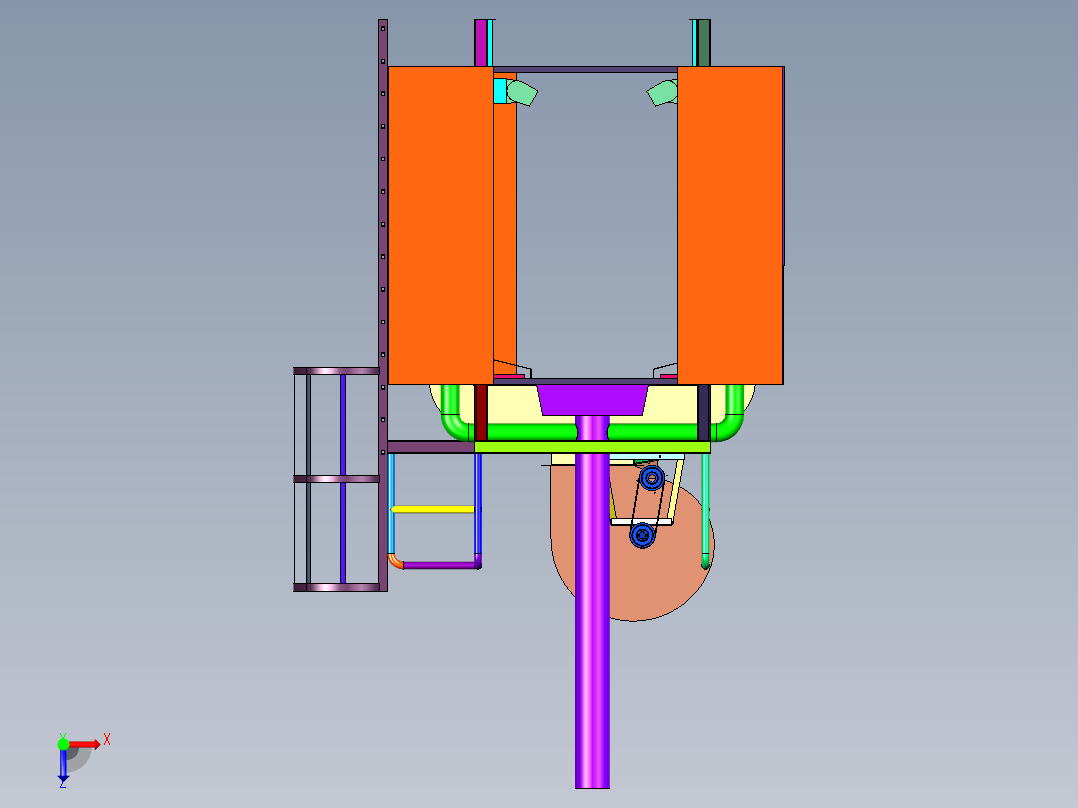 集装箱式医用无尘车间俯视图
