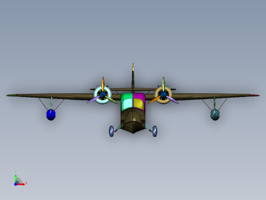 格鲁曼水上鸭子飞机前视缩略图