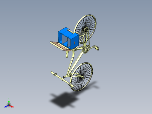 带食品盒自行车