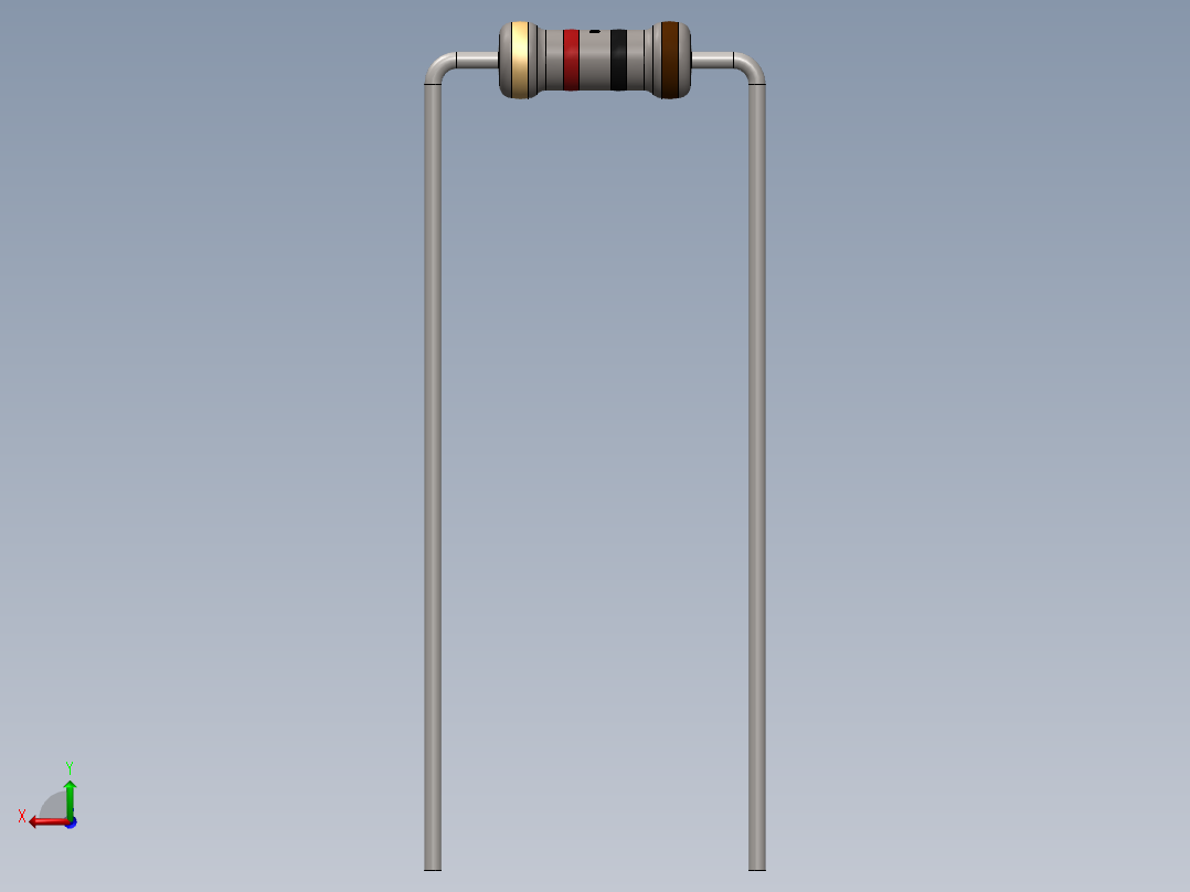 电容器 二极管 电阻器-Resistor 1K Ohm后视图