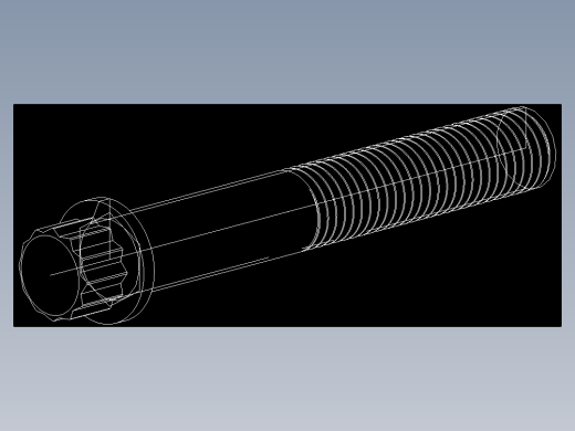 1_4in-28法兰头螺钉-1-4in-28 1.75long 12-point screws.DWG