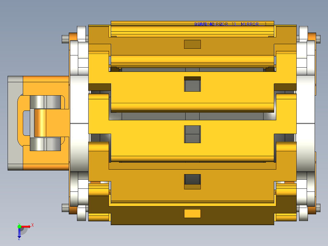 可弯曲转向的履带轮俯视图