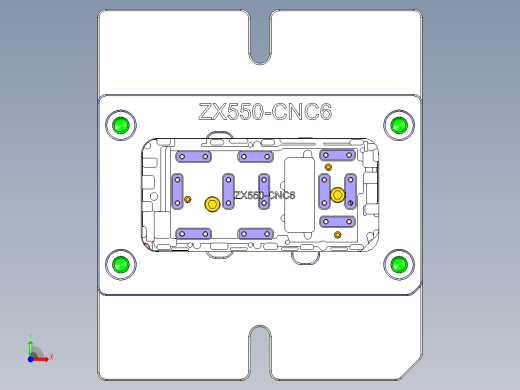 ZX550-笔记本CNC工装夹具三维模型CNC6-0519前视缩略图