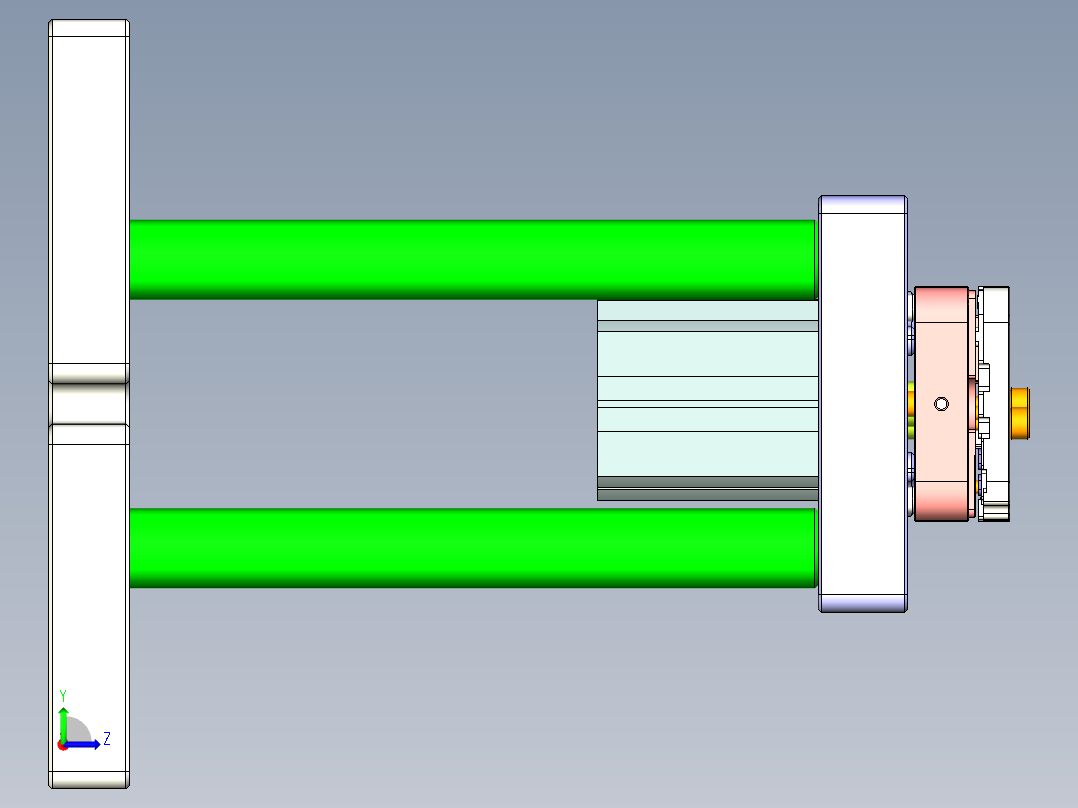 ZX550-笔记本CNC工装夹具三维模型CNC6-0519左视图