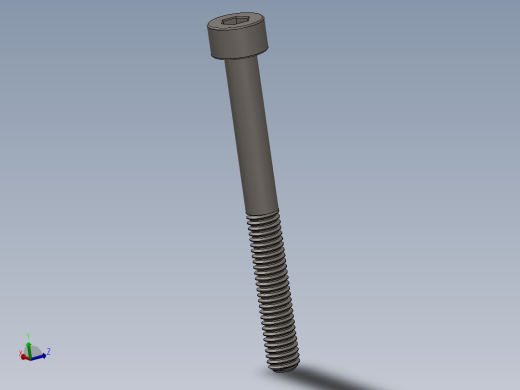Screw_DIN_912_M4x40_A2.SLDPRT公制内六角螺钉