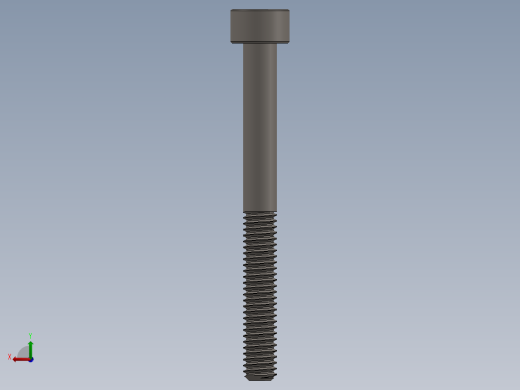 Screw_DIN_912_M4x40_A2.SLDPRT公制内六角螺钉后视缩略图