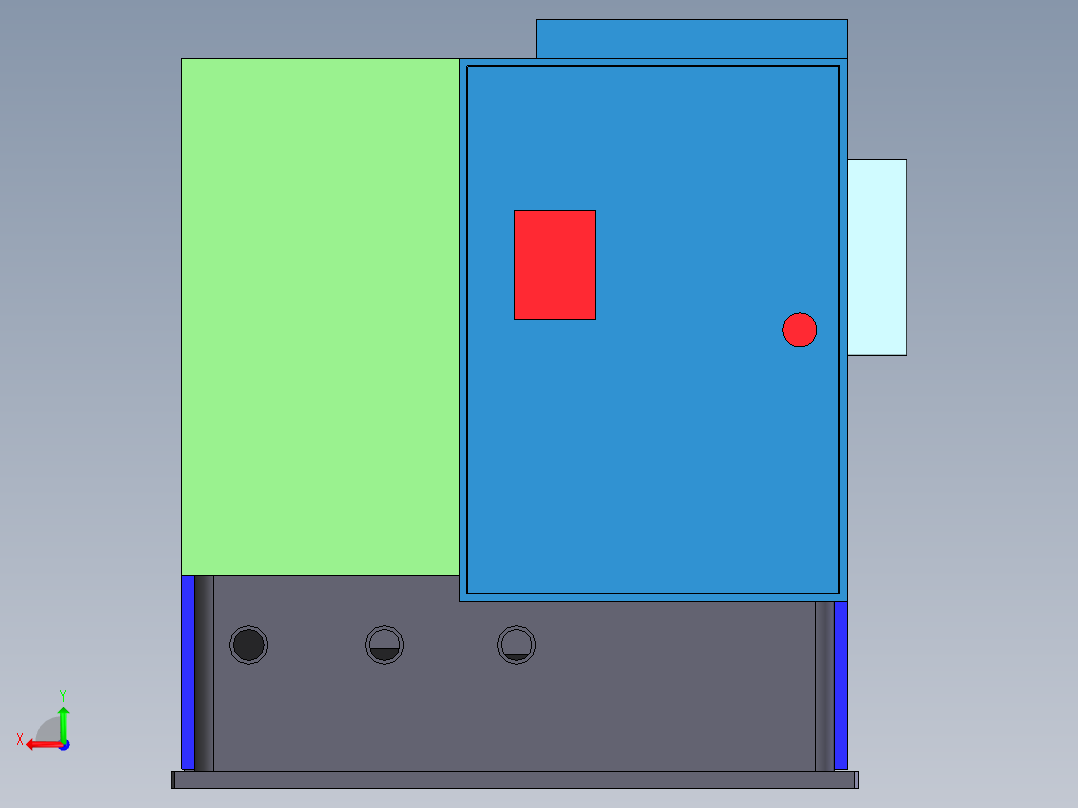 万能工具磨床后视图