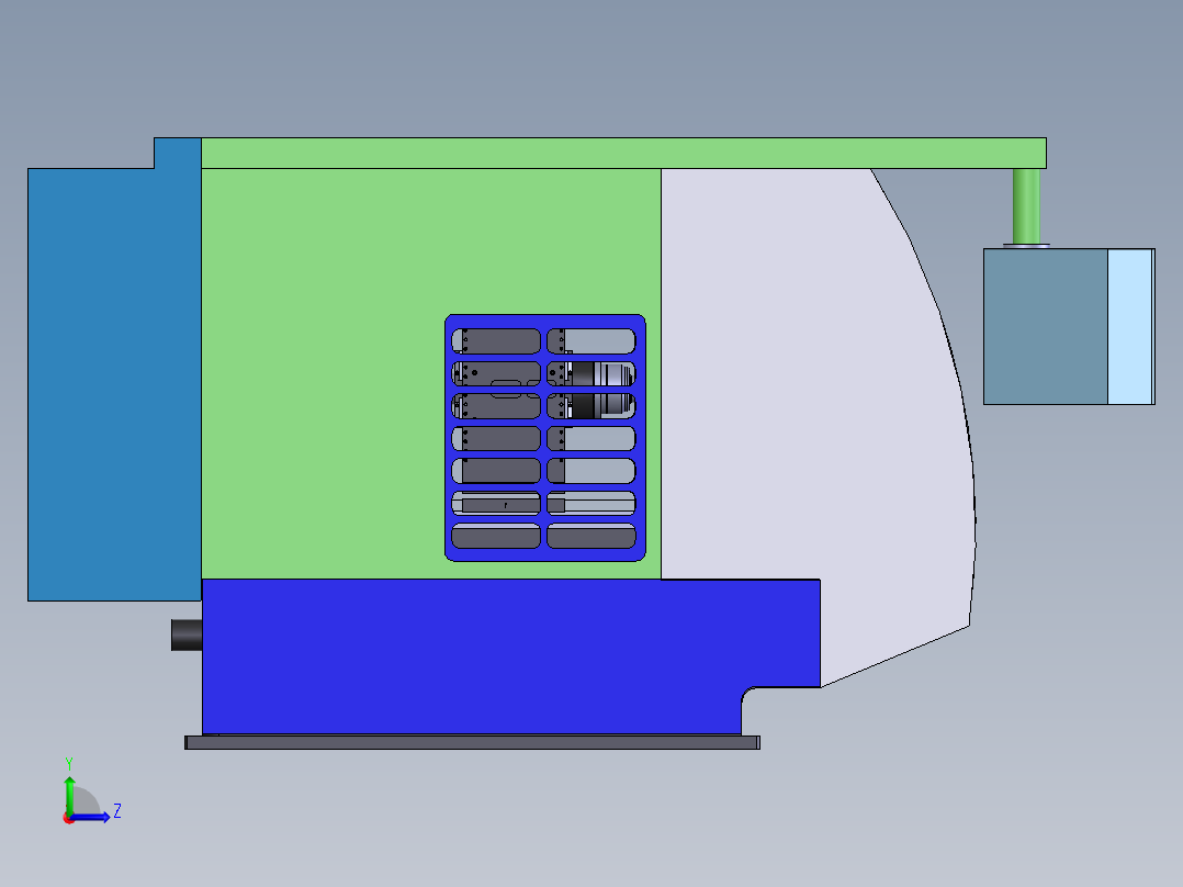 万能工具磨床左视图