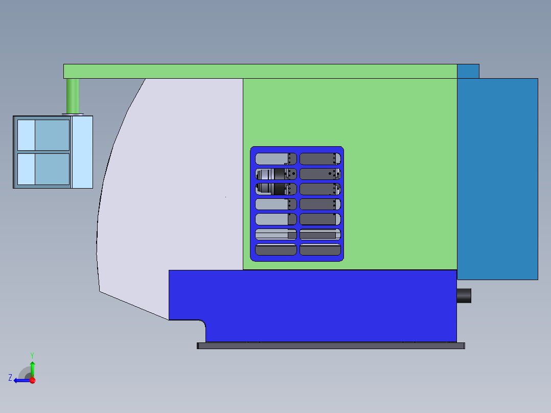 万能工具磨床右视图