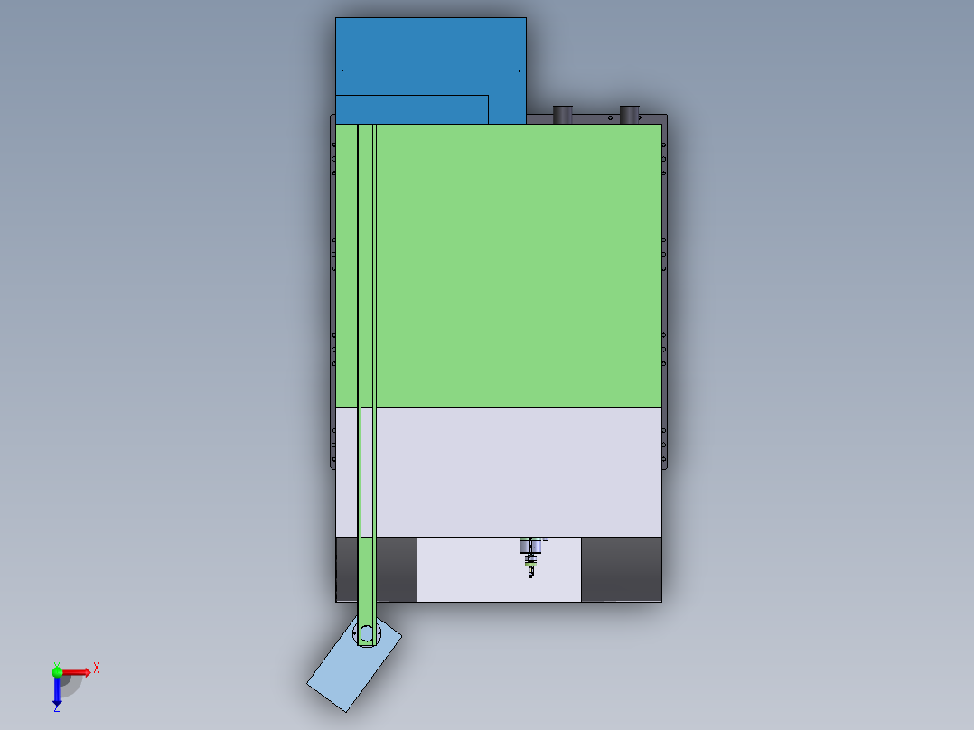 万能工具磨床俯视图