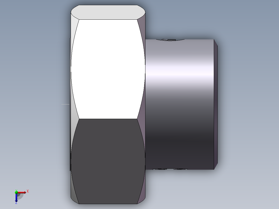 90度焊接接头、2WC-42X4.0非标俯视图
