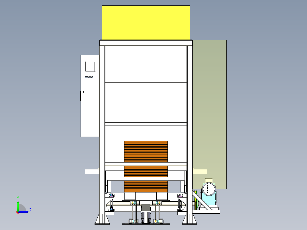 自动堆叠机设备左视图