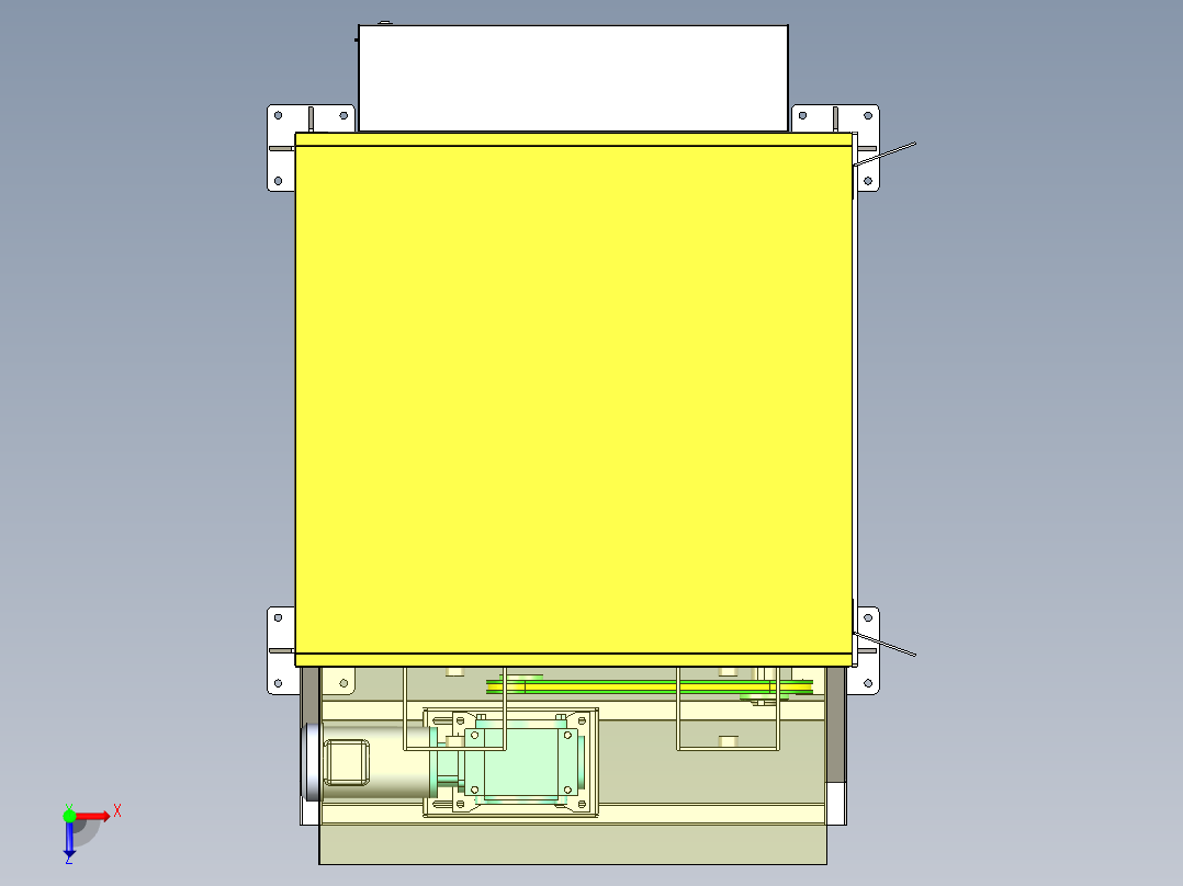 自动堆叠机设备俯视图