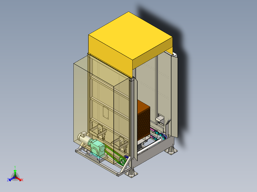 自动堆叠机设备正等轴测图