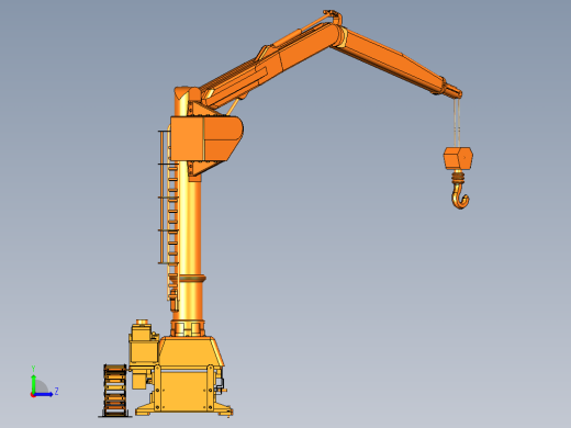 移动式液压吊装机构左视缩略图