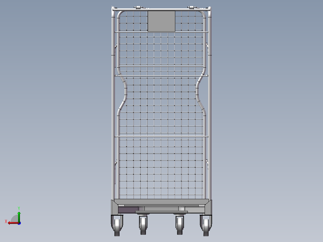 货架、防滚架后视图