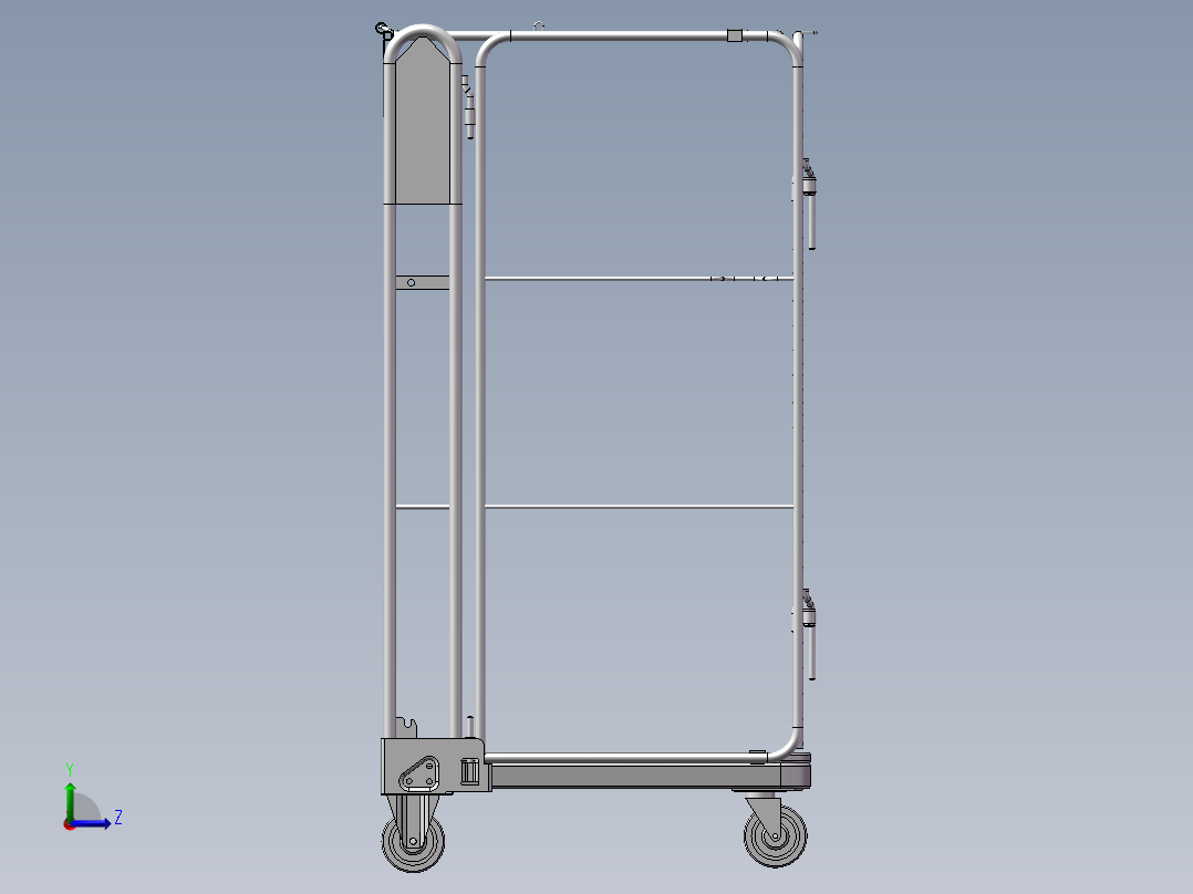 货架、防滚架左视图