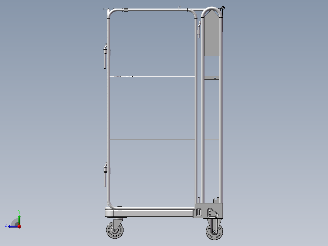 货架、防滚架右视图