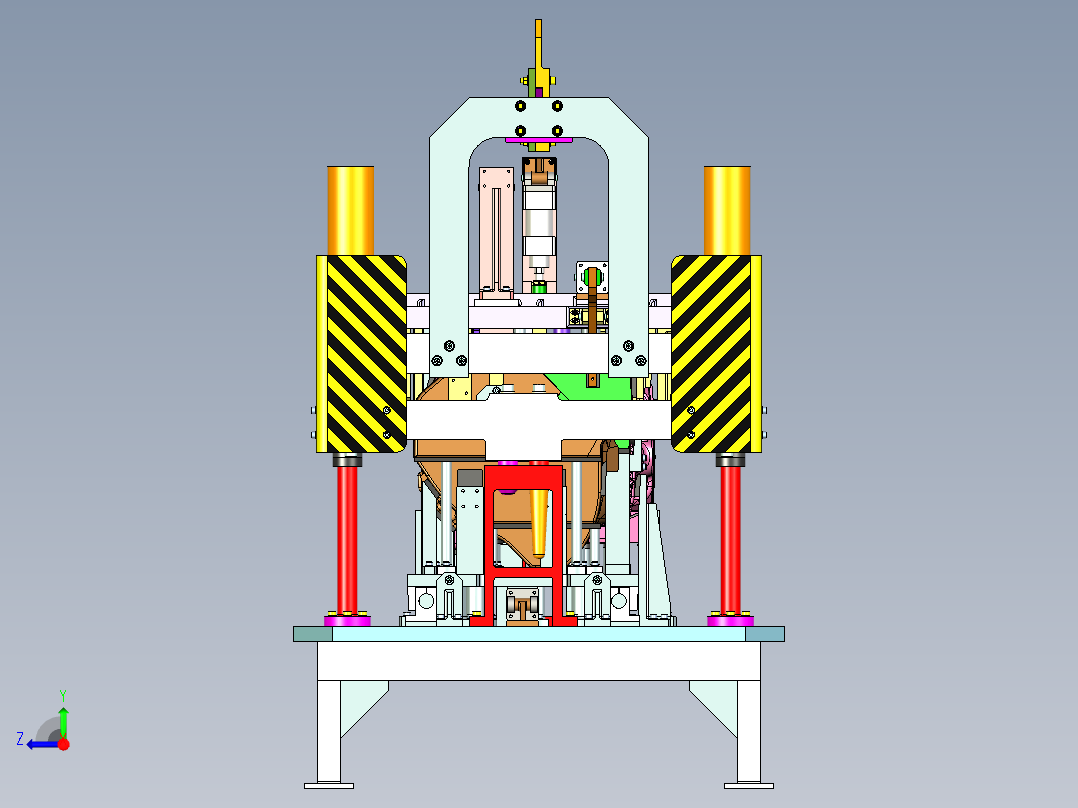 铸造设备UG设计右视图