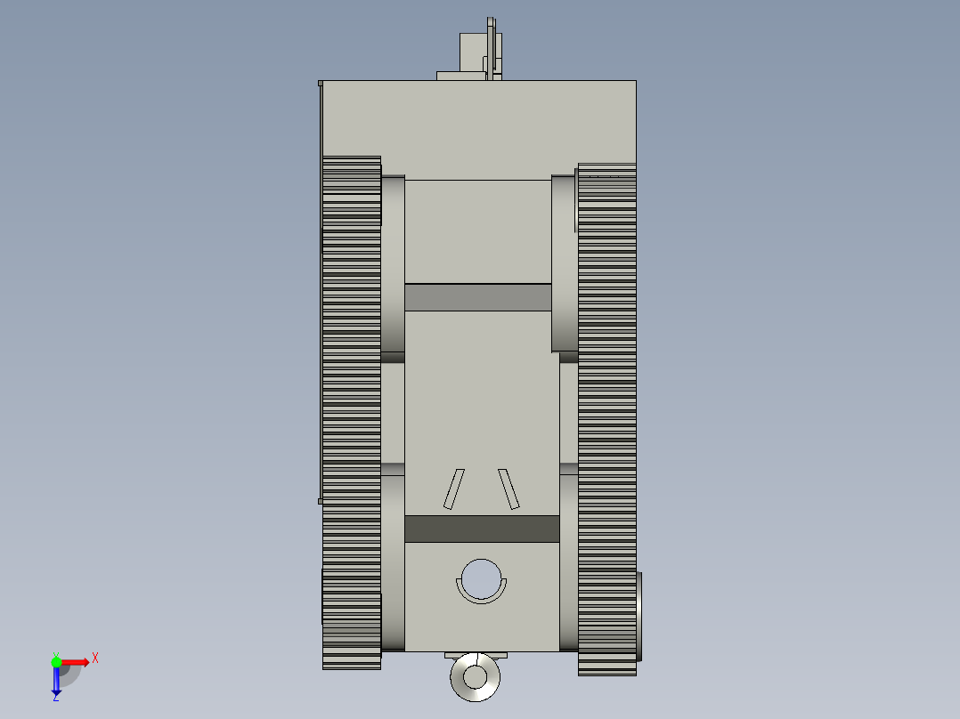 植树方孔多地形适配挖坑机俯视图