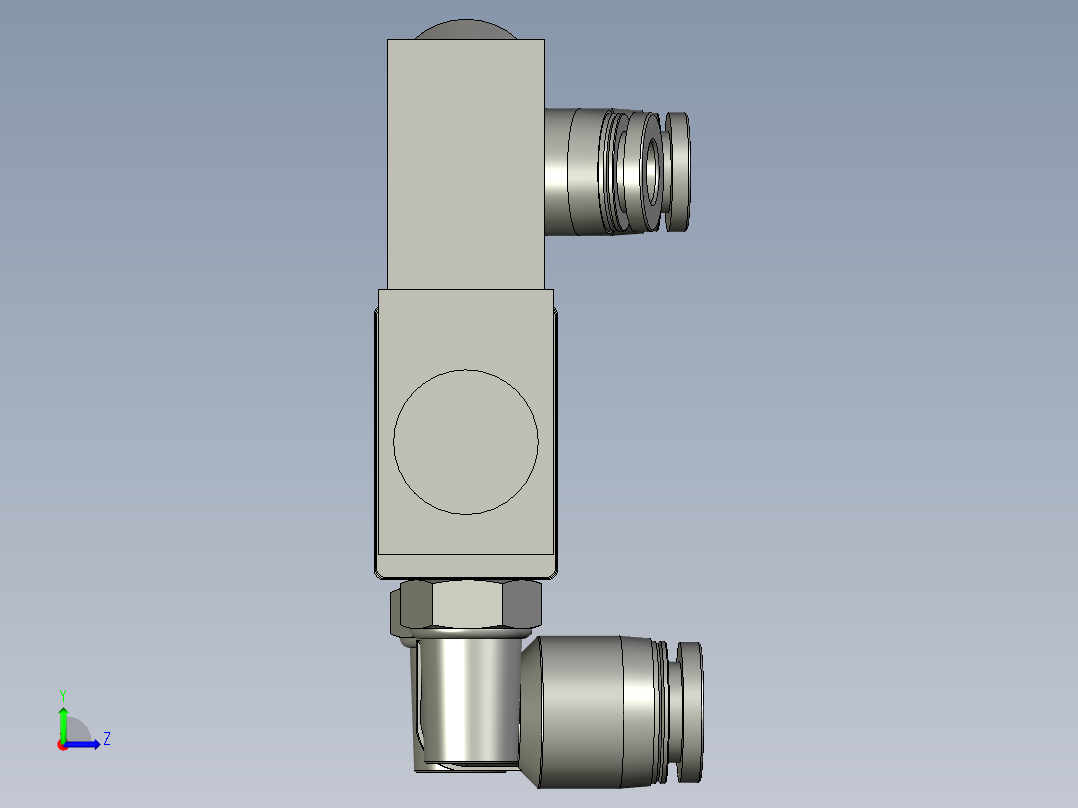 32DE-C03-10-123-电磁阀装配体左视图