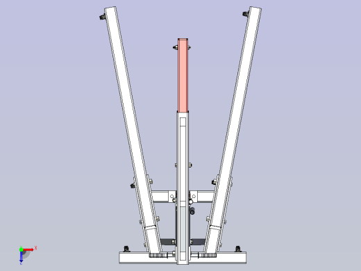 一款单臂液压吊车三维模型俯视缩略图