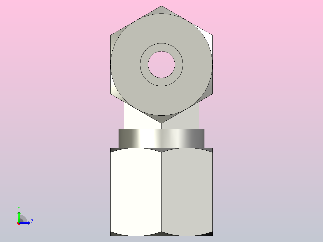 EO接头三通T08SCF.stp左视图