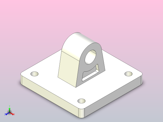 标准型SC系列气缸安装附件单耳固定座CA[FY-SC100CA]