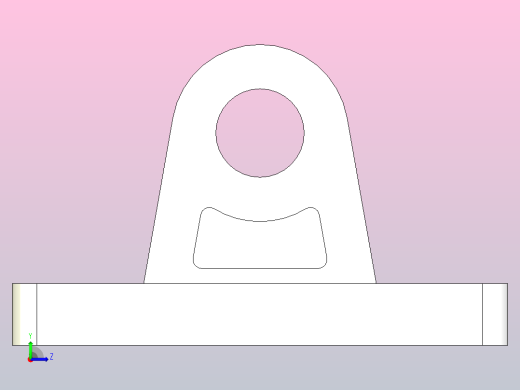 标准型SC系列气缸安装附件单耳固定座CA[FY-SC100CA]左视缩略图