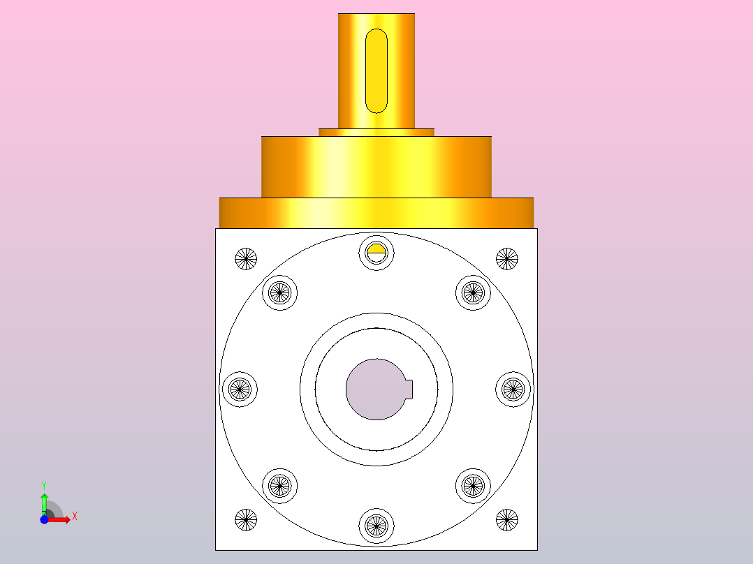210型转向器，换向器PW210-A1-B3前视图