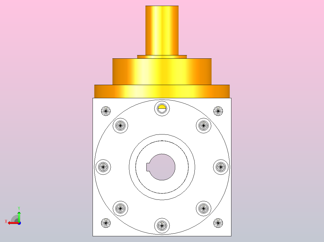 210型转向器，换向器PW210-A1-B3后视图