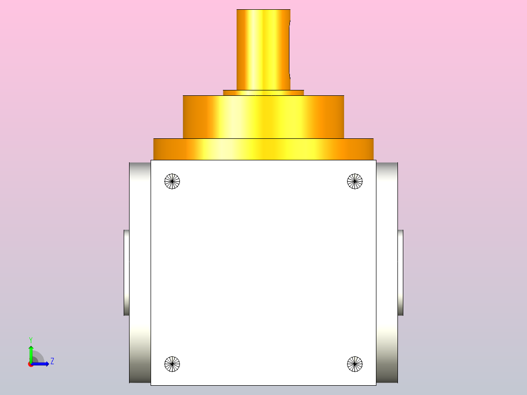 210型转向器，换向器PW210-A1-B3左视图