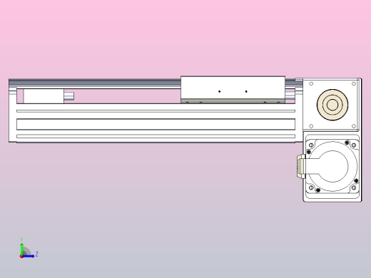 皮带直线轴半封闭可选导轨TPA-HNB-175D-140-L150-RP-Y-P75-N3左视缩略图