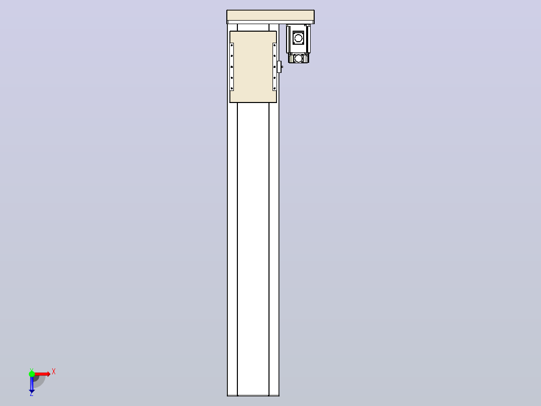 滚珠丝杠直线轴带导轨全封闭TPA-HCR-220D-3210C-L1200-ML-Y-P1K-N3俯视图